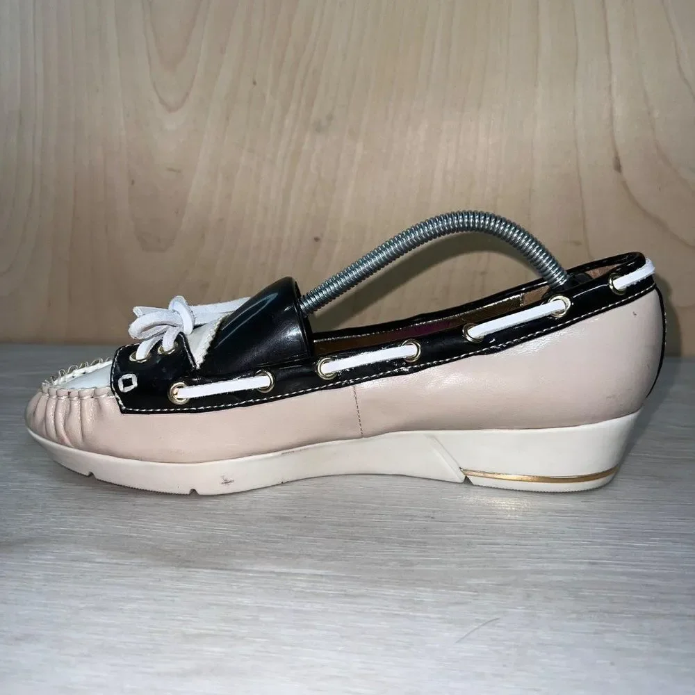 Libby Elderman Bristol Wedge Boat Shoes Women's 8.5‎